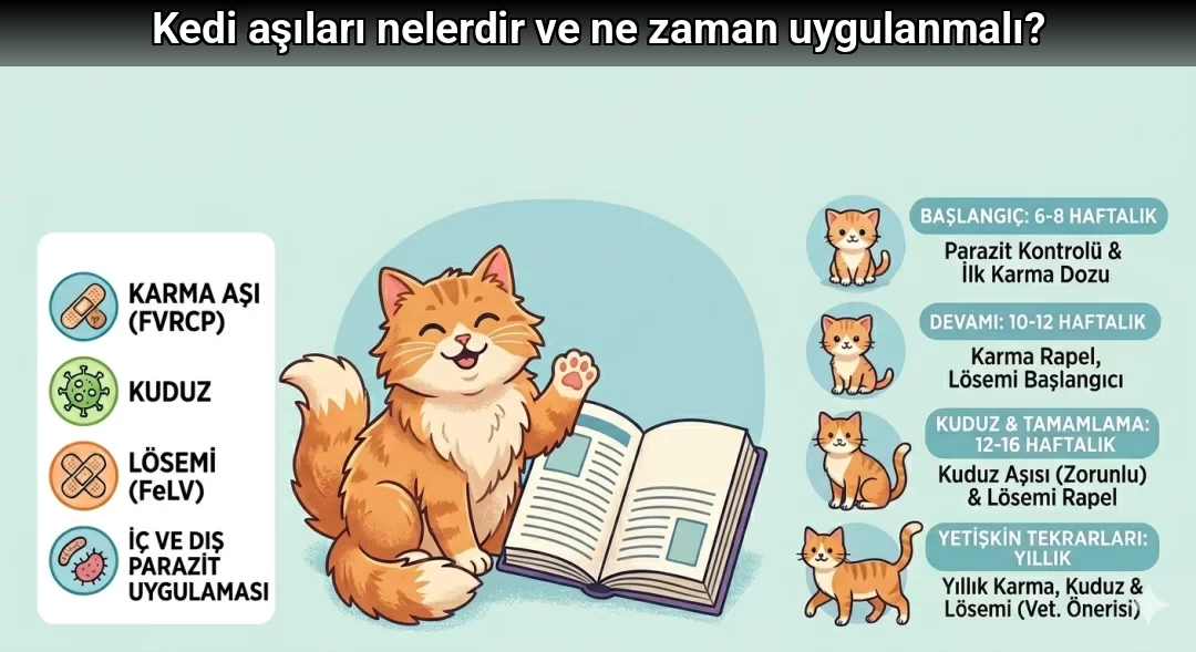 Kedi aşıları nelerdir ve ne zaman uygulanmalı?