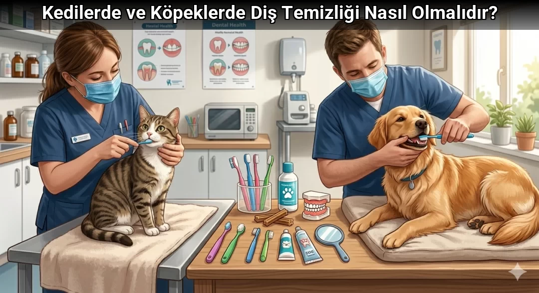 Kedilerde ve Köpeklerde Diş Temizliği Nasıl Olmalıdır?