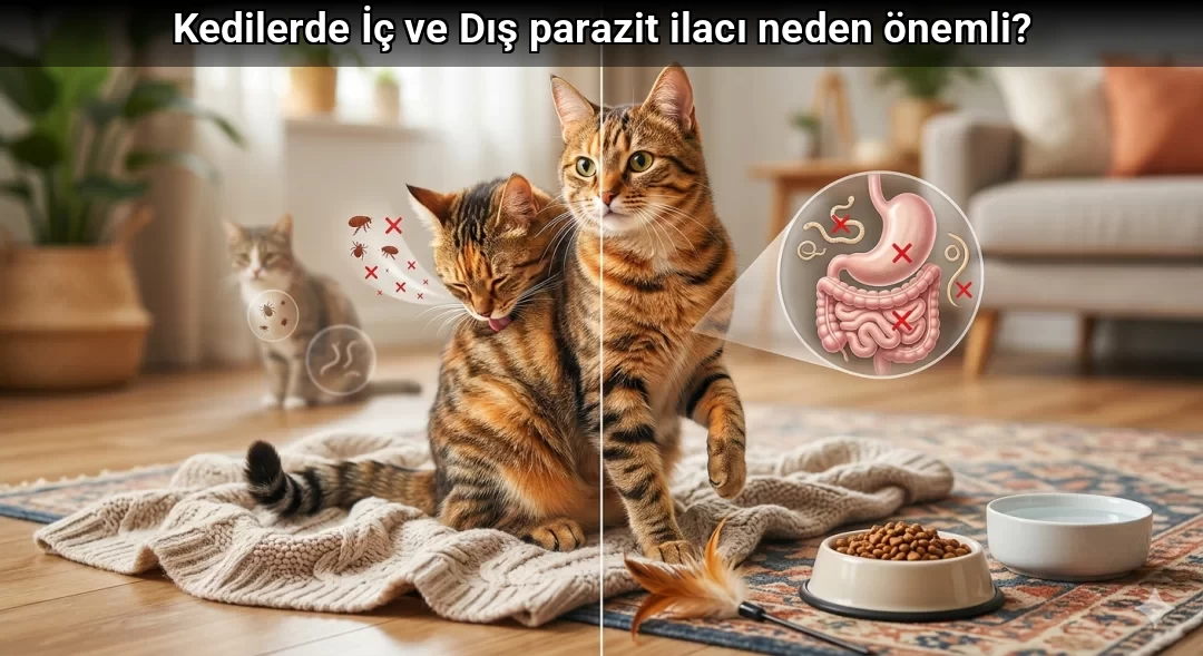 Kedilerde İç ve Dış parazit ilacı neden önemli?